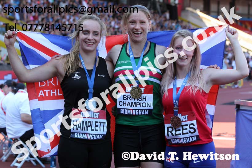 Womens javelin, 2019 Muller British Championships, Alexander Stadium, Birmingham. Photo: David T. Hewitson/Sports for All Pics